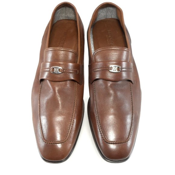 NIB$550 Bruno Magli Rosarbio Leather Flex Loafer Slip-On Dress Men's Shoes 13 - Picture 2 of 15